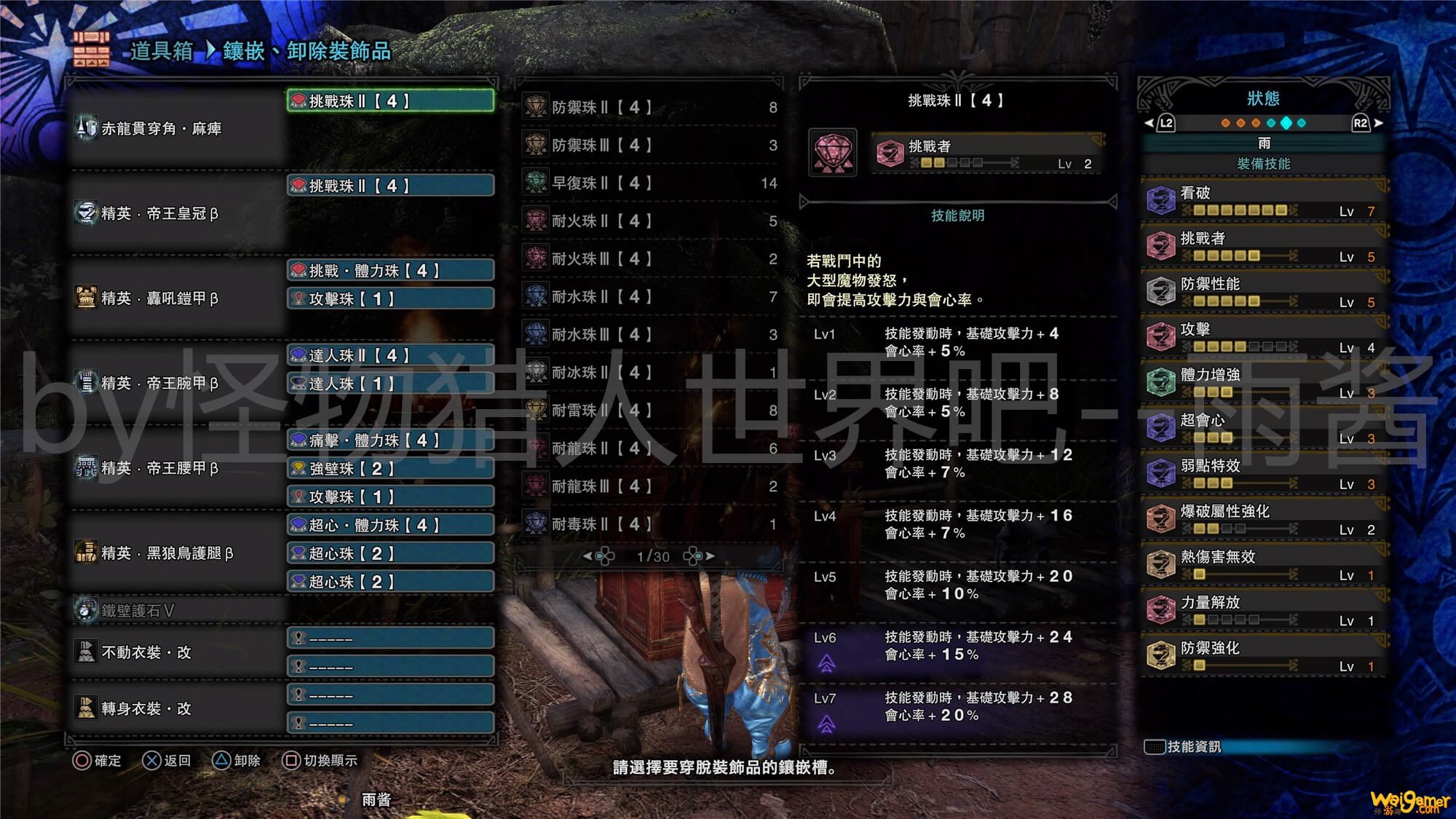 冥赤龙长枪毕业配装