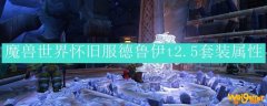 魔兽世界怀旧服德鲁伊t2.5套装属性