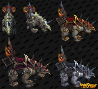 《魔兽世界》9.0通灵领主熊加强版外观预览