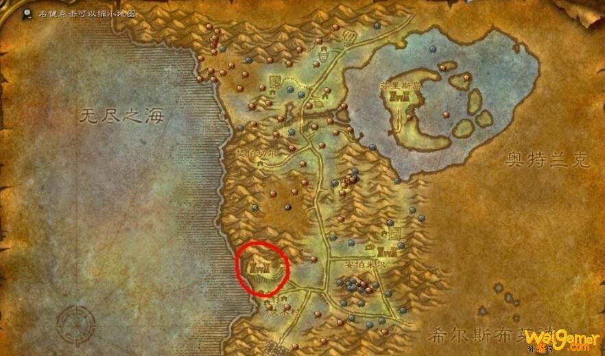 《魔兽世界》怀旧服影牙城堡位置一览