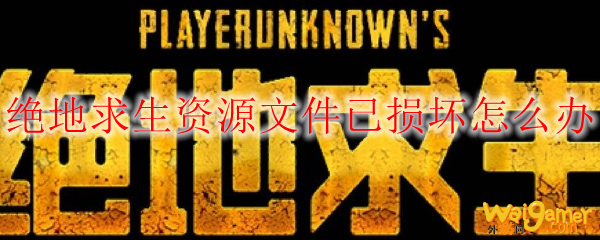绝地求生资源文件已损坏怎么办