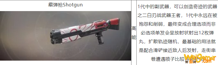 命运2全武器种类介绍与分析对比