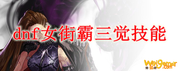 dnf女街霸三觉技能