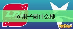 lol果子哥什么梗