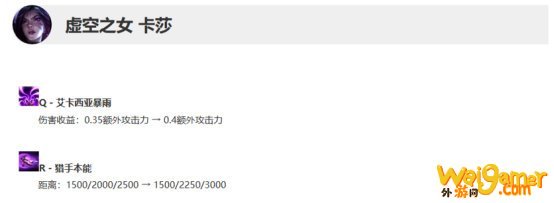 《LOL》10.11丛刃卡莎天赋出装介绍