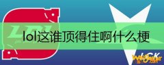 lol这谁顶得住啊什么梗