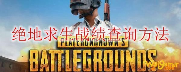 绝地求生战绩查询方法