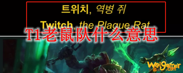 T1老鼠队什么意思