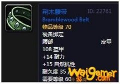 《魔兽世界》怀旧服荆木腰带介绍