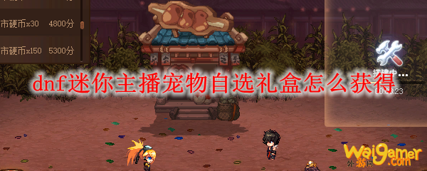 dnf迷你主播宠物自选礼盒怎么获得
