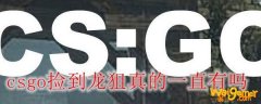 csgo捡到龙狙真的一直有吗