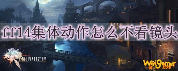 ff14集体动作怎么不看镜头