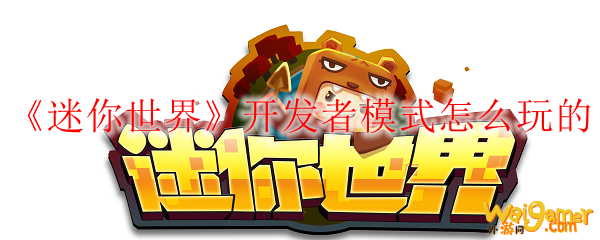 迷你世界开发者模式怎么玩的