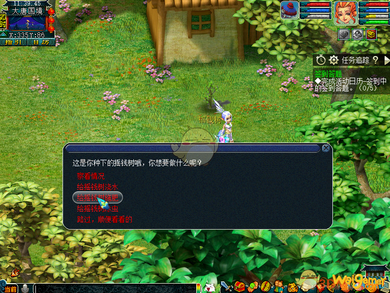 梦幻西游摇钱树怎么种