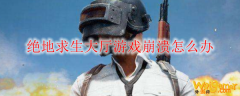 绝地求生大厅游戏崩溃怎么办