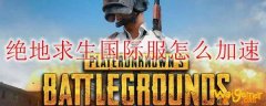绝地求生国际服怎么加速