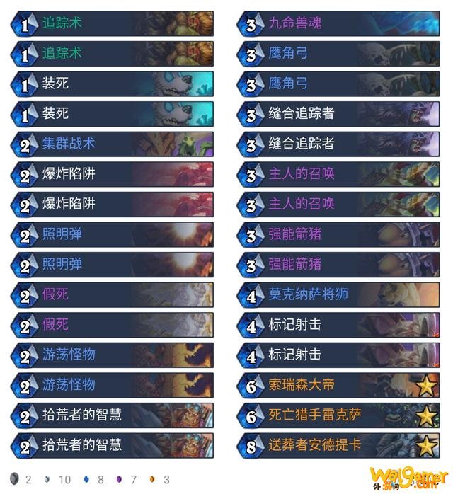 《炉石传说》外域的灰烬箭猪猎卡组构筑