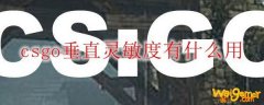 csgo垂直灵敏度有什么用