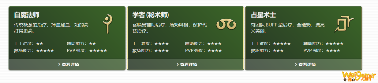 ff14治疗选哪个职业