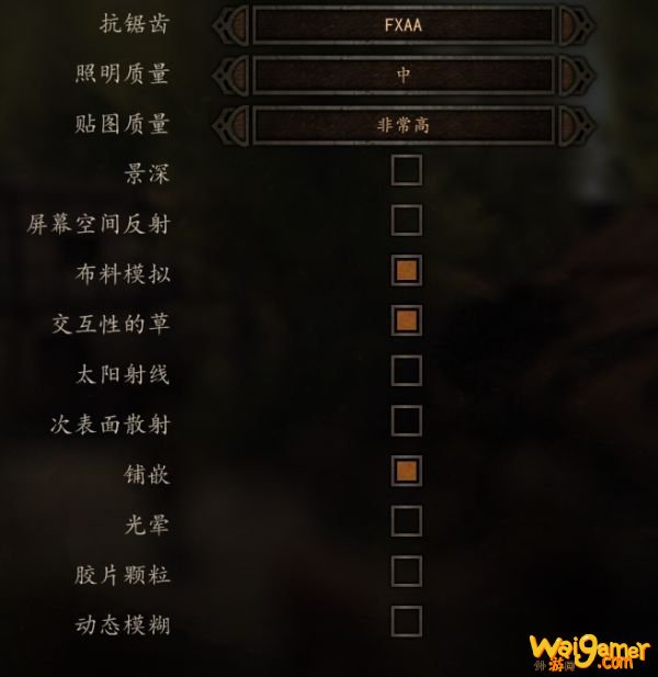 骑马与砍杀2画面设置推荐