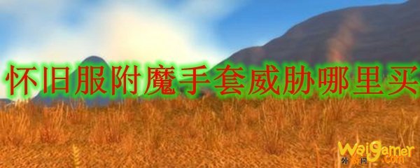 怀旧服附魔手套威胁哪里买