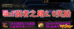 dnf强者之路2.0奖励
