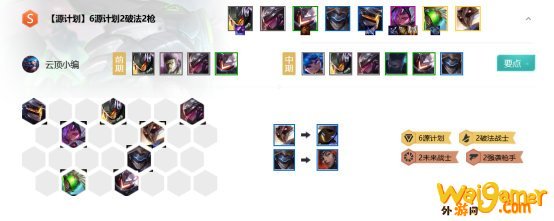 《LOL》云顶之弈10.9源计划破法枪阵容攻略