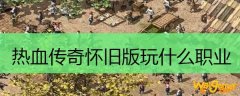 热血传奇怀旧版玩什么职业