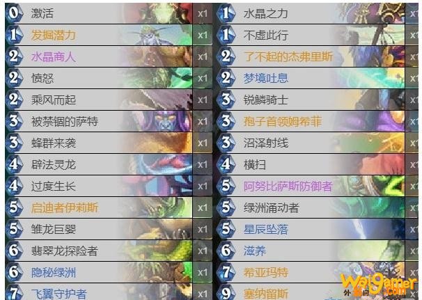 《炉石传说》外域的灰烬宇宙德卡组推荐