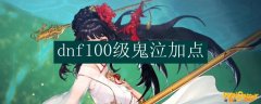 dnf100级鬼泣加点