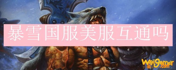 暴雪国服美服互通吗
