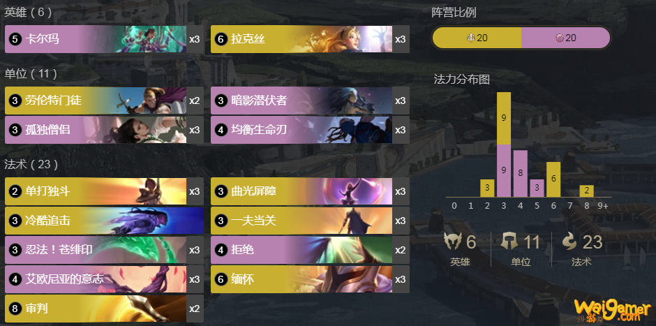 《LOR》拉克丝卡尔玛卡组搭配玩法攻略