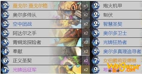 《炉石传说》外域的灰烬预构筑圣契骑卡组介绍
