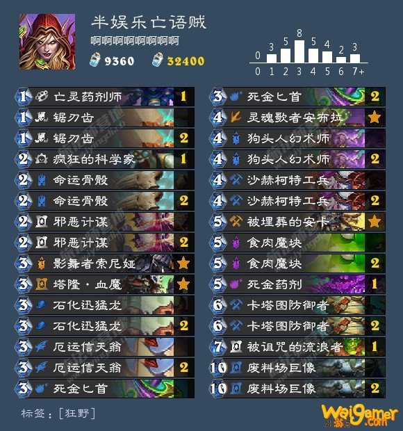 《炉石传说》外域的灰烬狂野模式奥秘贼卡组介绍