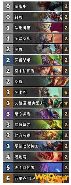 《炉石传说》外域的灰烬潜行贼卡组介绍