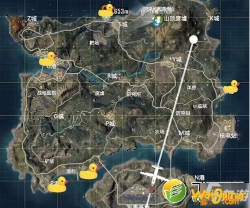 《和平精英》小黄鸭空投位置介绍