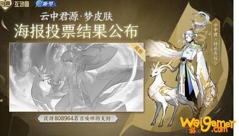 王者荣耀云中君源·梦皮肤海报投票确定 方案三脱颖而出