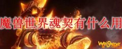 魔兽世界魂契有什么用