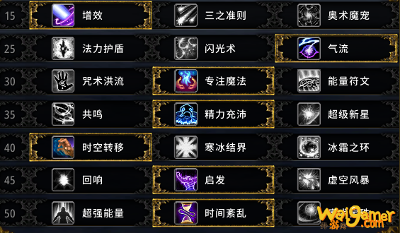 魔兽世界9.0奥法天赋加点
