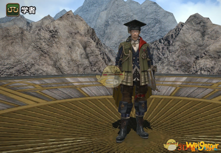 《ff14》5.25学者80级校服染色外观