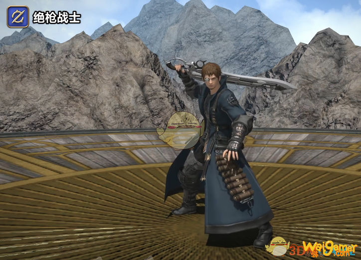 《ff14》5.25绝枪战士80级校服染色外观