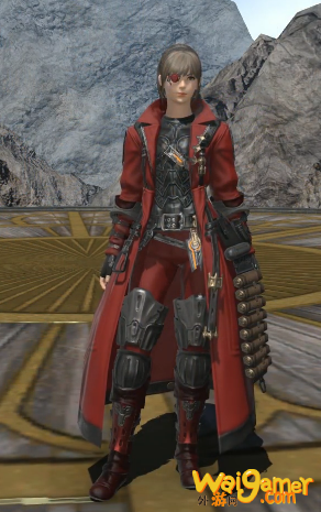 《ff14》5.25绝枪战士80级校服染色外观