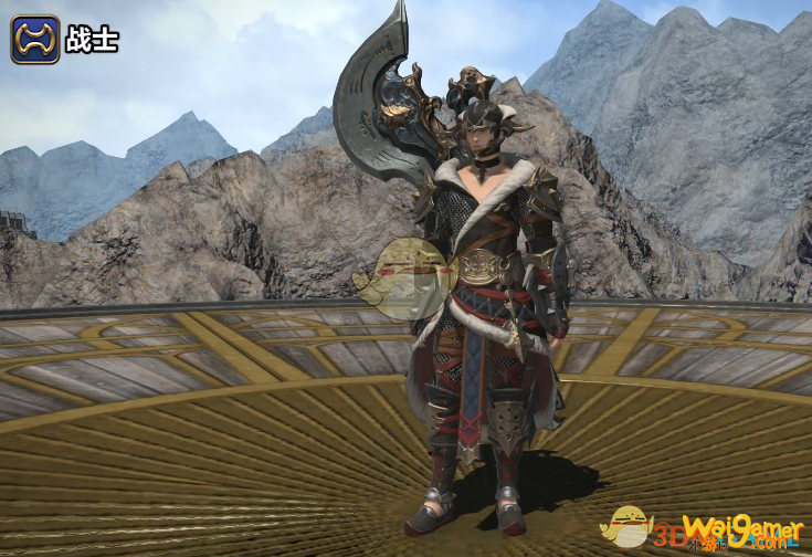 《ff14》5.25战士80级校服染色外观