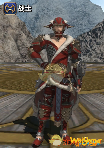 《ff14》5.25战士80级校服染色外观
