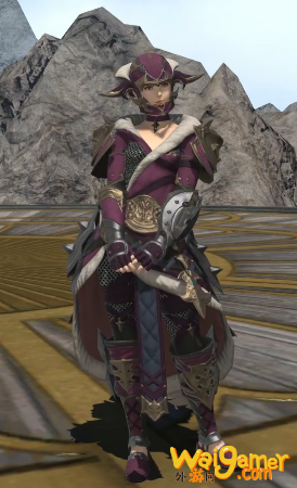 《ff14》5.25战士80级校服染色外观