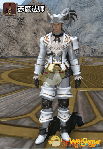 《ff14》5.25赤魔法师80级校服染色外观