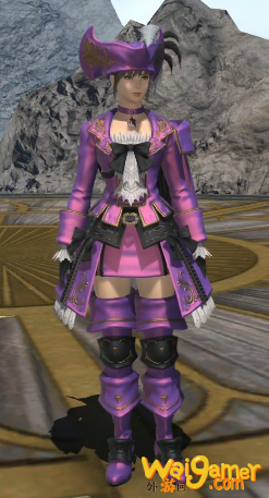 《ff14》5.25赤魔法师80级校服染色外观