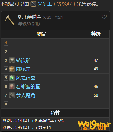 《FF14》辉钴铁矿介绍