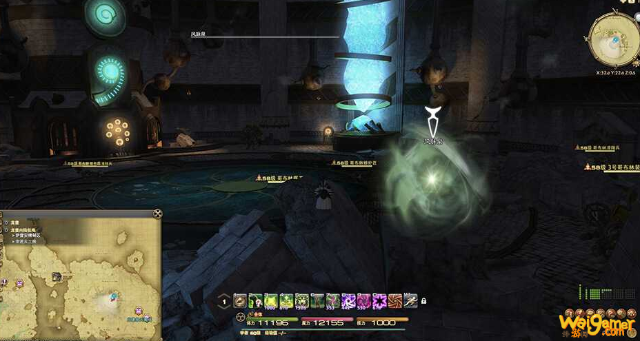 ff14龙堡内陆低地风脉位置