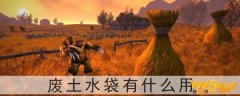 魔兽世界怀旧服废土水袋有什么用-废土水袋作用介绍